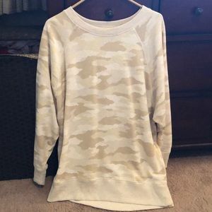 NWOT Tan Camo Sweatshirt